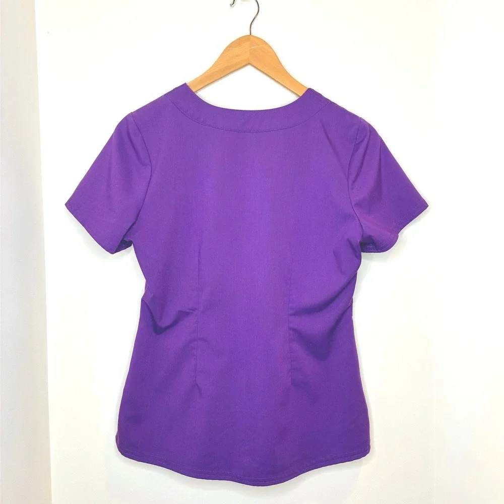 Women's S Healing Hands Purple Label Jane & Taylor Scrub Set in Eggplant Purple